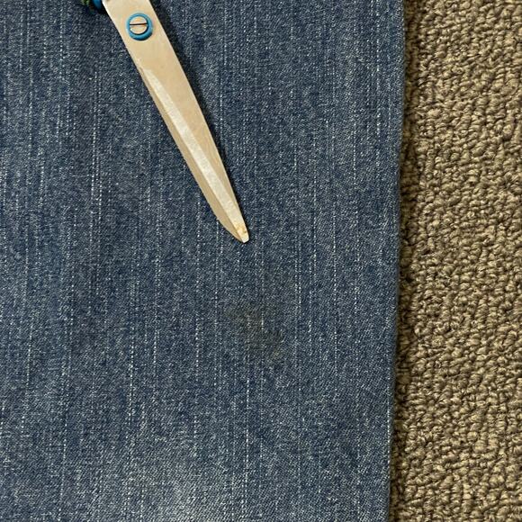 Key Jeans Mens 36x34 Blue Carpenter Outdoor Workwear Flawed - Picture 9 of 15